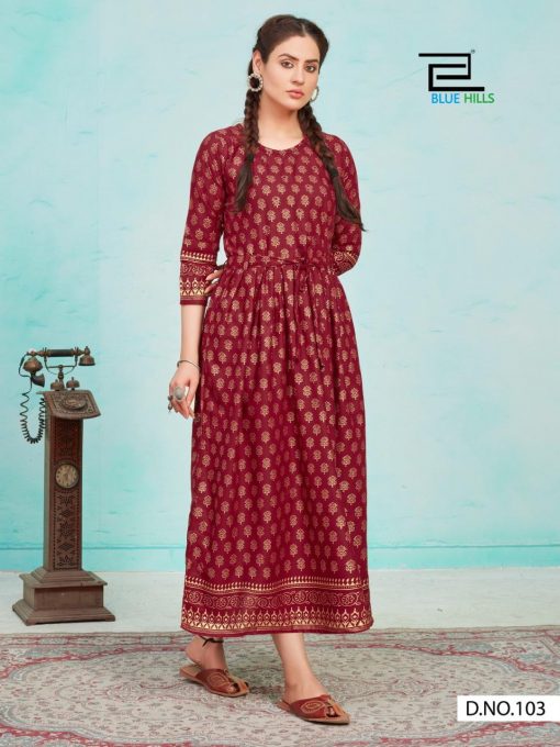 Blue Hills Mari Gold Vol 1 Kurti Wholesale Catalog 5 Pcs 7 510x680 - Blue Hills Mari Gold Vol 1 Kurti Wholesale Catalog 5 Pcs