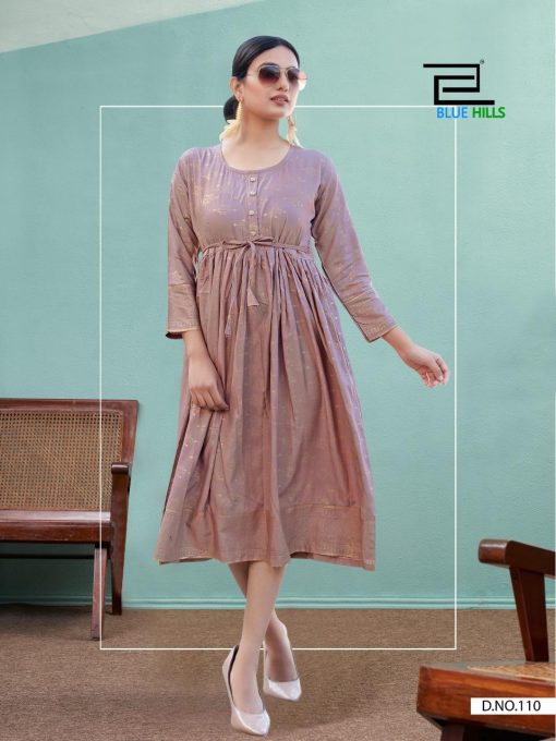 Blue Hills Shine Kurti Wholesale Catalog 10 Pcs 11 510x680 - Blue Hills Shine Kurti Wholesale Catalog 10 Pcs