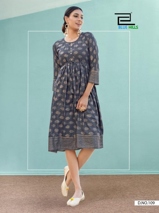 Blue Hills Shine Kurti Wholesale Catalog 10 Pcs 2 510x680 - Blue Hills Shine Kurti Wholesale Catalog 10 Pcs