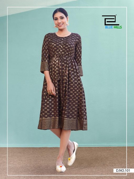 Blue Hills Shine Kurti Wholesale Catalog 10 Pcs 4 510x680 - Blue Hills Shine Kurti Wholesale Catalog 10 Pcs