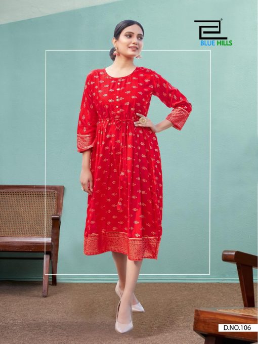 Blue Hills Shine Kurti Wholesale Catalog 10 Pcs 6 510x680 - Blue Hills Shine Kurti Wholesale Catalog 10 Pcs