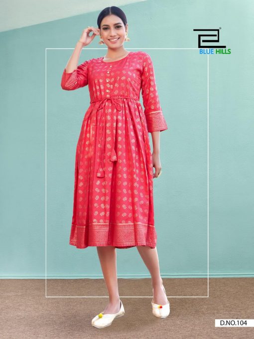 Blue Hills Shine Kurti Wholesale Catalog 10 Pcs 7 510x680 - Blue Hills Shine Kurti Wholesale Catalog 10 Pcs