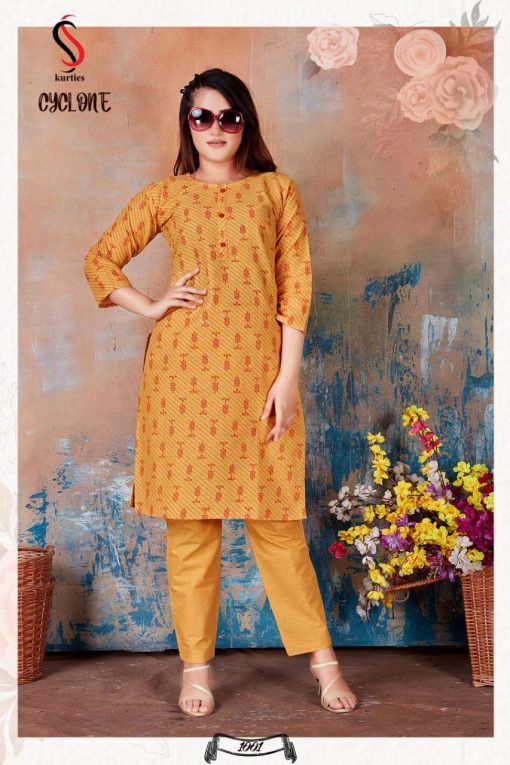 Cyclone Kurti with Pant Wholesale Catalog 6 Pcs 3 510x765 - Cyclone Kurti with Pant Wholesale Catalog 6 Pcs