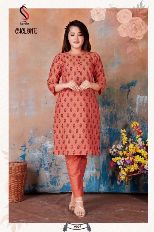 Cyclone Kurti with Pant Wholesale Catalog 6 Pcs 4 510x765 - Cyclone Kurti with Pant Wholesale Catalog 6 Pcs