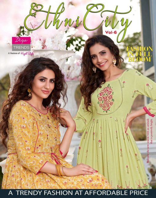 Diya Trends Ethnicity Vol 6 by Kajal Style Kurti Wholesale Catalog 10 Pcs 1 510x646 - Diya Trends Ethnicity Vol 6 by Kajal Style Kurti Wholesale Catalog 10 Pcs