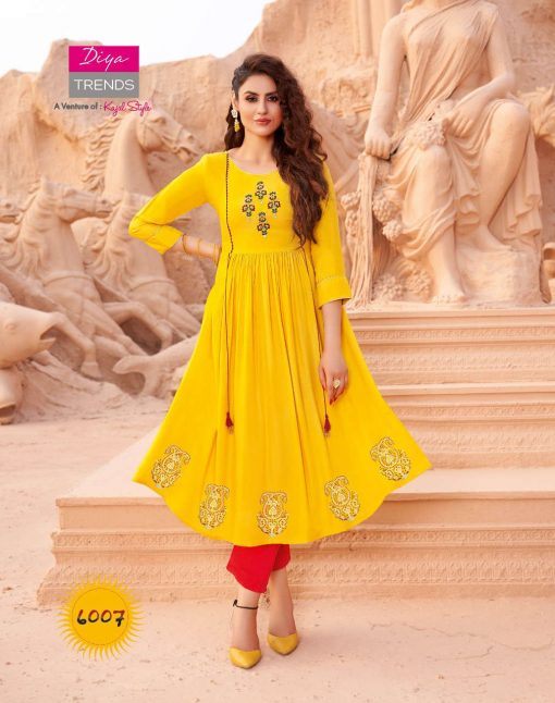 Diya Trends Ethnicity Vol 6 by Kajal Style Kurti Wholesale Catalog 10 Pcs 10 510x646 - Diya Trends Ethnicity Vol 6 by Kajal Style Kurti Wholesale Catalog 10 Pcs