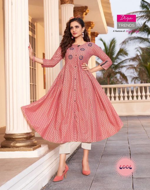 Diya Trends Ethnicity Vol 6 by Kajal Style Kurti Wholesale Catalog 10 Pcs 9 510x646 - Diya Trends Ethnicity Vol 6 by Kajal Style Kurti Wholesale Catalog 10 Pcs