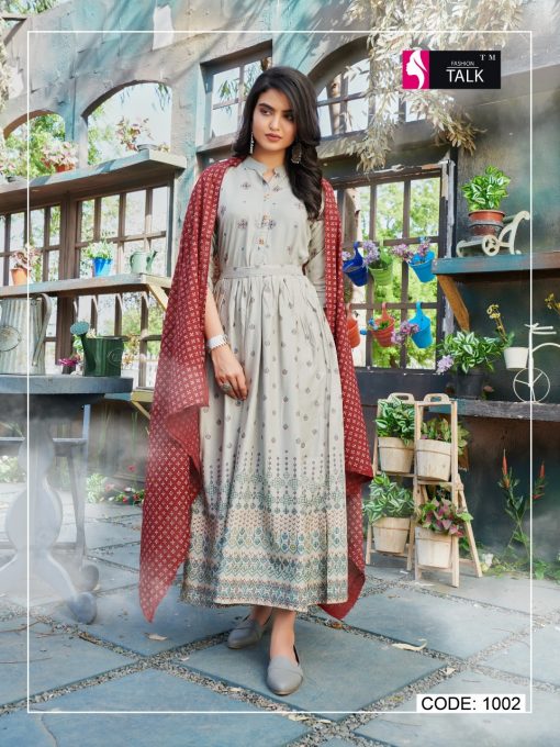 Fashion Talk Cocktail Vol 1 Kurti with Dupatta Wholesale Catalog 8 Pcs 13 510x680 - Fashion Talk Cocktail Vol 1 Kurti with Dupatta Wholesale Catalog 8 Pcs