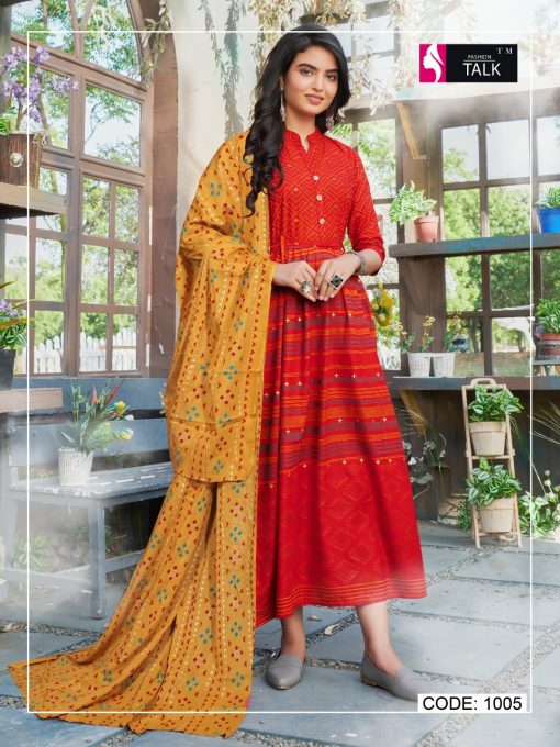 Fashion Talk Cocktail Vol 1 Kurti with Dupatta Wholesale Catalog 8 Pcs 17 510x680 - Fashion Talk Cocktail Vol 1 Kurti with Dupatta Wholesale Catalog 8 Pcs