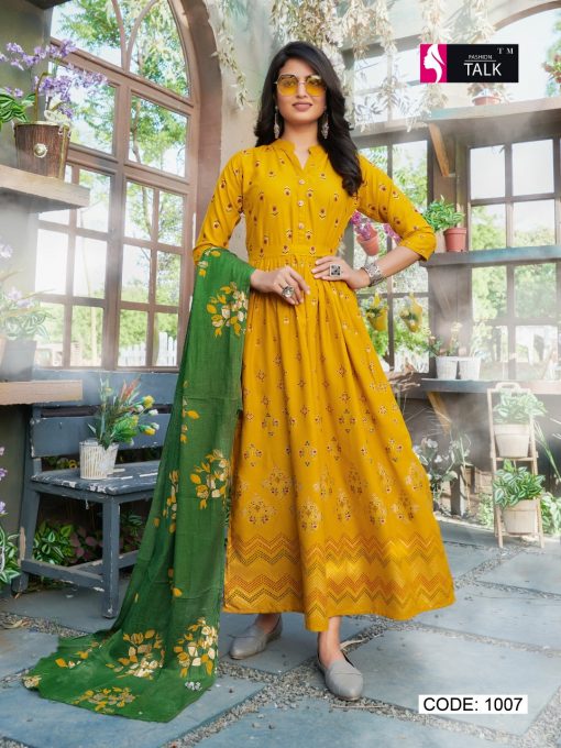 Fashion Talk Cocktail Vol 1 Kurti with Dupatta Wholesale Catalog 8 Pcs 18 510x680 - Fashion Talk Cocktail Vol 1 Kurti with Dupatta Wholesale Catalog 8 Pcs