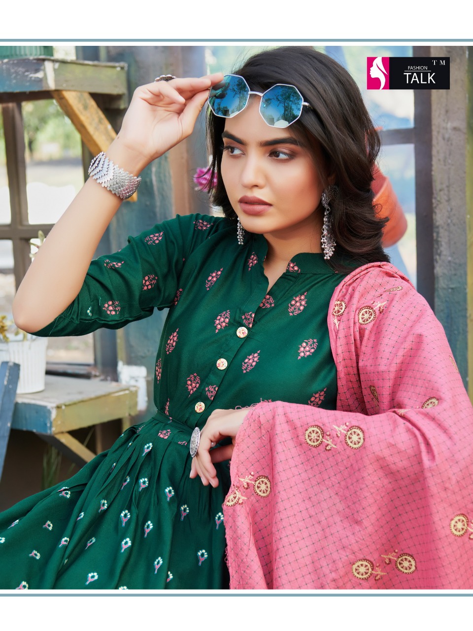 Fashion Talk Cocktail Vol 1 Kurti with Dupatta Wholesale Catalog 8 Pcs 4