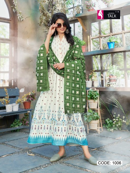 Fashion Talk Cocktail Vol 1 Kurti with Dupatta Wholesale Catalog 8 Pcs 8 510x680 - Fashion Talk Cocktail Vol 1 Kurti with Dupatta Wholesale Catalog 8 Pcs