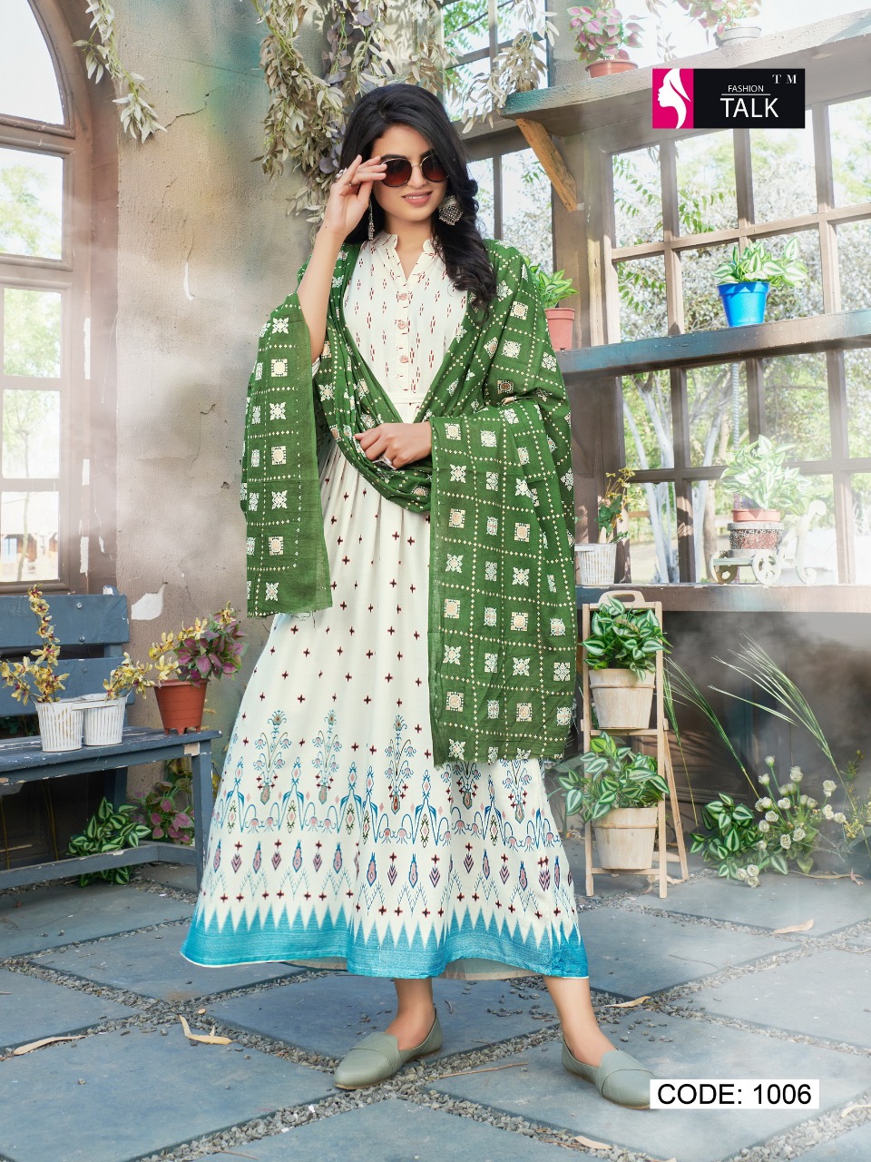 Fashion talk present Chitra Heavy Cotton Kurti With Palazzo collection