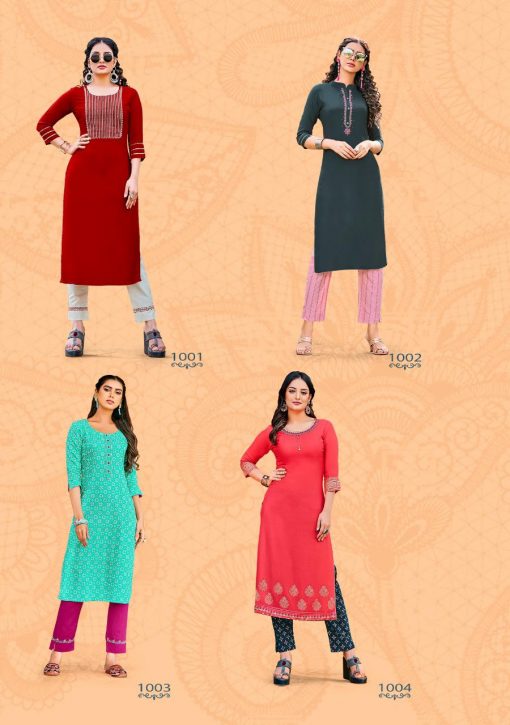 Kajal Style Fashion Dream Vol 1 Kurti with Pant Wholesale Catalog 8 Pcs 10 510x725 - Kajal Style Fashion Dream Vol 1 Kurti with Pant Wholesale Catalog 8 Pcs