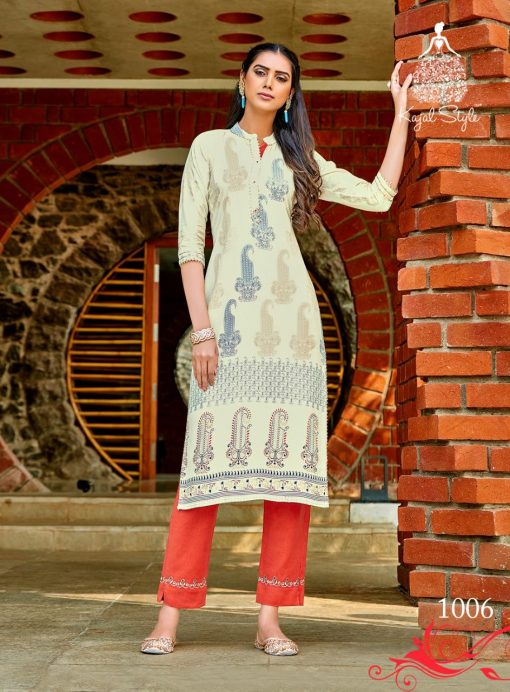 Kajal Style Fashion Dream Vol 1 Kurti with Pant Wholesale Catalog 8 Pcs 8 510x692 - Kajal Style Fashion Dream Vol 1 Kurti with Pant Wholesale Catalog 8 Pcs