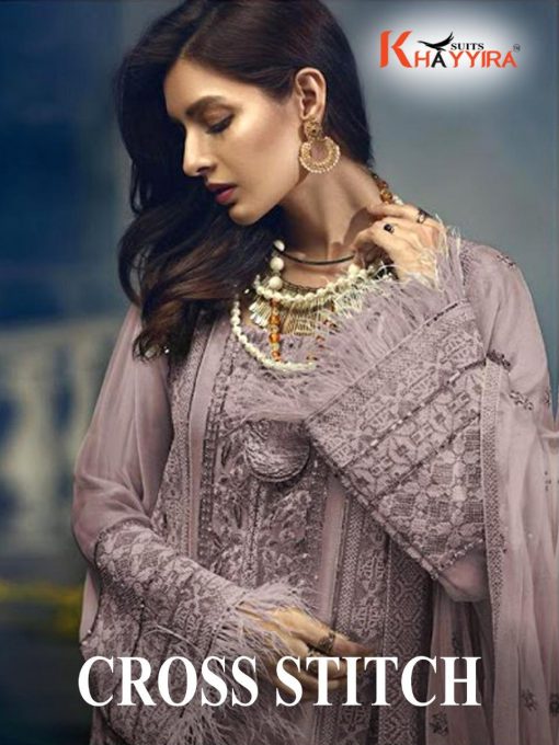 Khayyira Cross Stitch Salwar Suit Wholesale Catalog 8 Pcs 1 510x680 - Khayyira Cross Stitch Salwar Suit Wholesale Catalog 8 Pcs