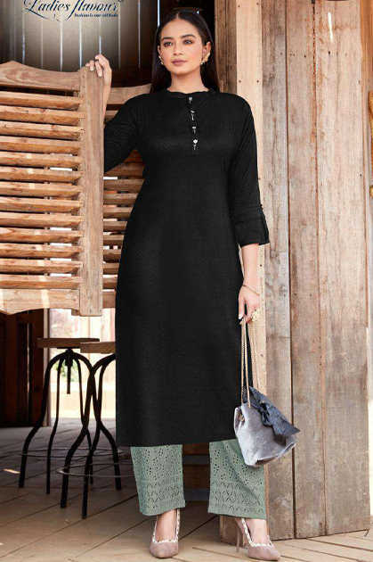 M To XL Ladies Cotton Black Plain Kurti at Rs 300/piece in Surat | ID:  23083502755