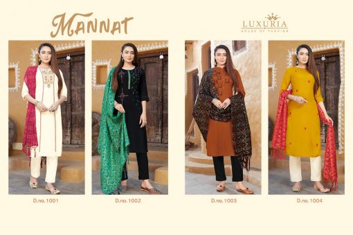 Luxuria Mannat Kurti with Dupatta Wholesale Catalog 4 Pcs 5 510x340 - Luxuria Mannat Kurti with Dupatta Wholesale Catalog 4 Pcs