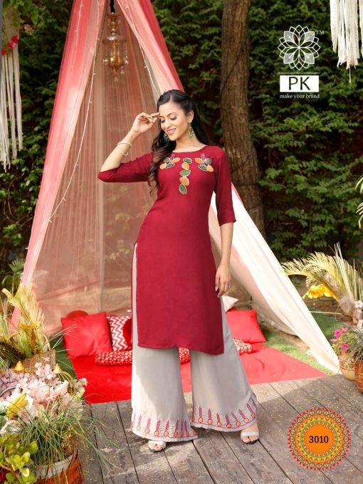 Pk Plazo City Vol 3 Kurti with Palazzo Wholesale Catalog 12 Pcs 13 510x680 - Pk Plazo City Vol 3 Kurti with Palazzo Wholesale Catalog 12 Pcs