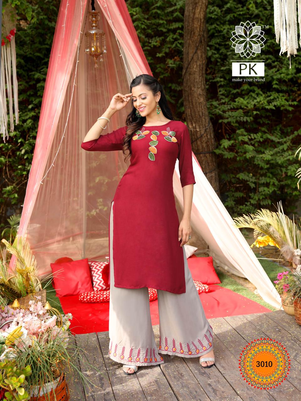 Beautiful Kurti with superb detailing and beautiful chicken plazo. | Designer  kurti patterns, Cotton kurti designs, Kurti designs party wear