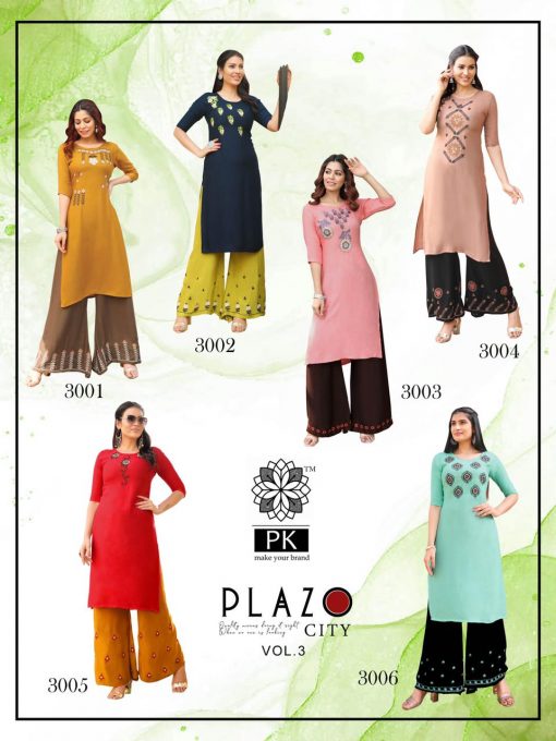 Pk Plazo City Vol 3 Kurti with Palazzo Wholesale Catalog 12 Pcs 18 510x680 - Pk Plazo City Vol 3 Kurti with Palazzo Wholesale Catalog 12 Pcs