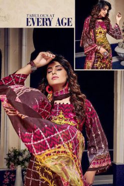 Rawayat Luxury Lawn Collection Vol 7 Salwar Suit Wholesale Catalog 10 Pcs