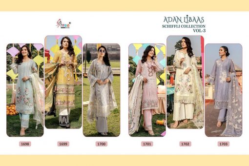 Shree Fabs Adan Libaas Schiffli Collection Vol 3 Salwar Suit Wholesale Catalog 6 Pcs 14 510x340 - Shree Fabs Adan Libaas Schiffli Collection Vol 3 Salwar Suit Wholesale Catalog 6 Pcs