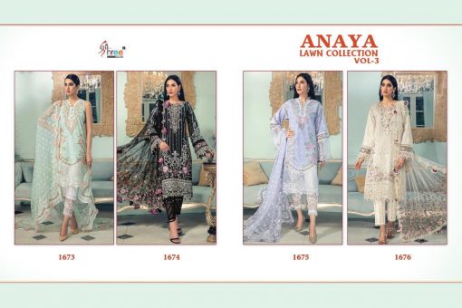 Shree Fabs Anaya Lawn Collection Vol 3 Salwar Suit Wholesale Catalog 4 Pcs 10 510x340 - Shree Fabs Anaya Lawn Collection Vol 3 Salwar Suit Wholesale Catalog 4 Pcs