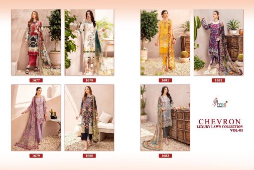 Shree Fabs Chevron Luxury Lawn Collection Vol 1 Salwar Suit Wholesale Catalog 7 Pcs 15 510x342 - Shree Fabs Chevron Luxury Lawn Collection Vol 1 Salwar Suit Wholesale Catalog 7 Pcs