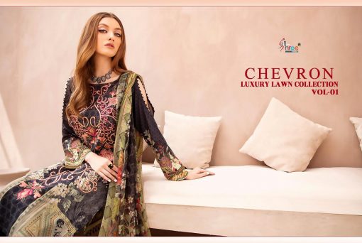 Shree Fabs Chevron Luxury Lawn Collection Vol 1 Salwar Suit Wholesale Catalog 7 Pcs 4 510x342 - Shree Fabs Chevron Luxury Lawn Collection Vol 1 Salwar Suit Wholesale Catalog 7 Pcs