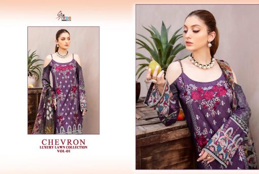 Shree Fabs Chevron Luxury Lawn Collection Vol 1 Salwar Suit Wholesale Catalog 7 Pcs 5 510x342 - Shree Fabs Chevron Luxury Lawn Collection Vol 1 Salwar Suit Wholesale Catalog 7 Pcs