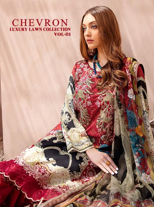 Shree Fabs Chevron Luxury Lawn Collection Vol 1 Salwar Suit Wholesale Catalog 7 Pcs 8 510x684 - Shree Fabs Chevron Luxury Lawn Collection Vol 1 Salwar Suit Wholesale Catalog 7 Pcs