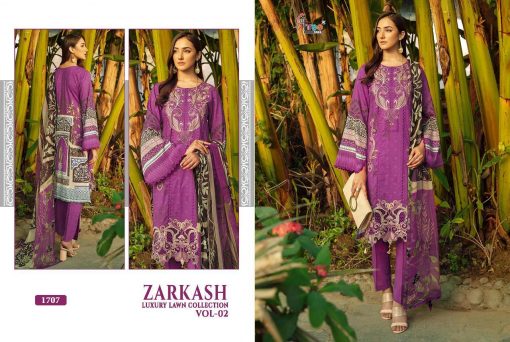 Shree Fabs Zarkash Luxury Lawn Collection Vol 2 Salwar Suit Wholesale Catalog 7 Pcs 10 510x342 - Shree Fabs Zarkash Luxury Lawn Collection Vol 2 Salwar Suit Wholesale Catalog 7 Pcs