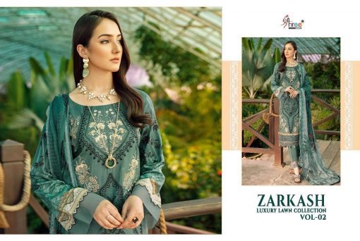 Shree Fabs Zarkash Luxury Lawn Collection Vol 2 Salwar Suit Wholesale Catalog 7 Pcs 4 510x342 - Shree Fabs Zarkash Luxury Lawn Collection Vol 2 Salwar Suit Wholesale Catalog 7 Pcs