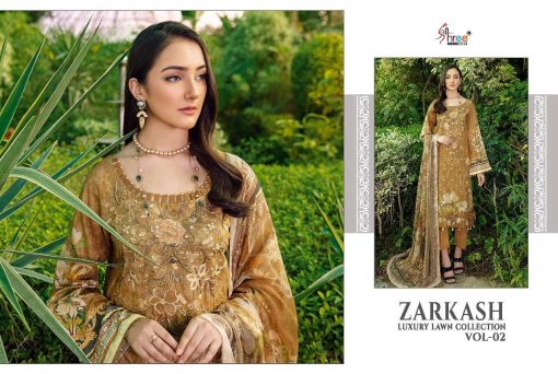 Shree Fabs Zarkash Luxury Lawn Collection Vol 2 Salwar Suit Wholesale Catalog 7 Pcs 5 510x342 - Shree Fabs Zarkash Luxury Lawn Collection Vol 2 Salwar Suit Wholesale Catalog 7 Pcs