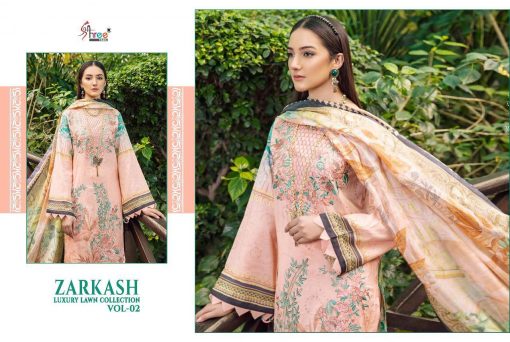 Shree Fabs Zarkash Luxury Lawn Collection Vol 2 Salwar Suit Wholesale Catalog 7 Pcs 6 510x342 - Shree Fabs Zarkash Luxury Lawn Collection Vol 2 Salwar Suit Wholesale Catalog 7 Pcs