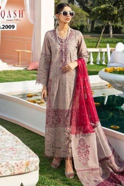 Zarqash Nureh Luxury Lawn by Khayyira Salwar Suit Wholesale Catalog 4 Pcs