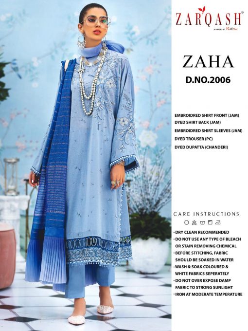 Zarqash Zaha by Khayyira Salwar Suit Wholesale Catalog 4 Pcs 3 510x680 - Zarqash Zaha by Khayyira Salwar Suit Wholesale Catalog 4 Pcs