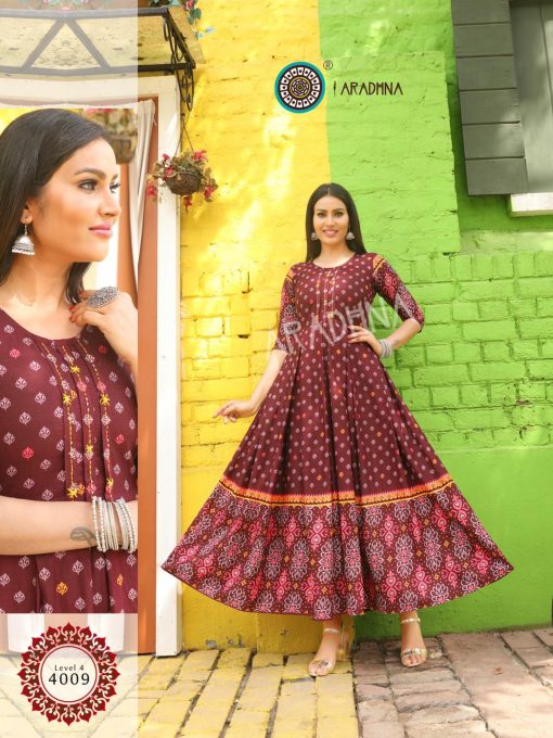 Aradhna Level Vol 4 Kurti Wholesale Catalog 12 Pcs 17 510x680 - Aradhna Level Vol 4 Kurti Wholesale Catalog 12 Pcs