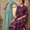 Blue Hills Purple Vol 1 Kurti with Bottom Wholesale Catalog 8 Pcs