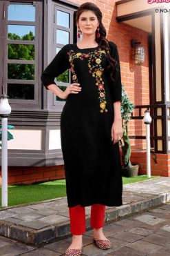 Blue Hills Strawberry Kurti Wholesale Catalog 7 Pcs