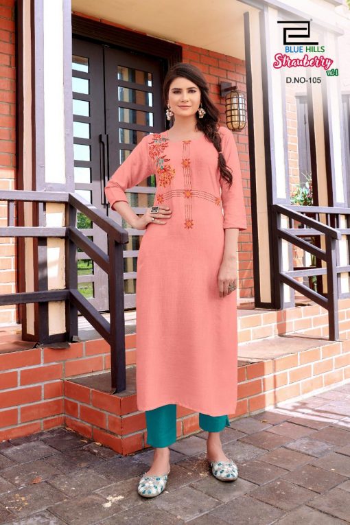 Blue Hills Strawberry Kurti Wholesale Catalog 7 Pcs 7 510x765 - Blue Hills Strawberry  Kurti Wholesale Catalog 7 Pcs