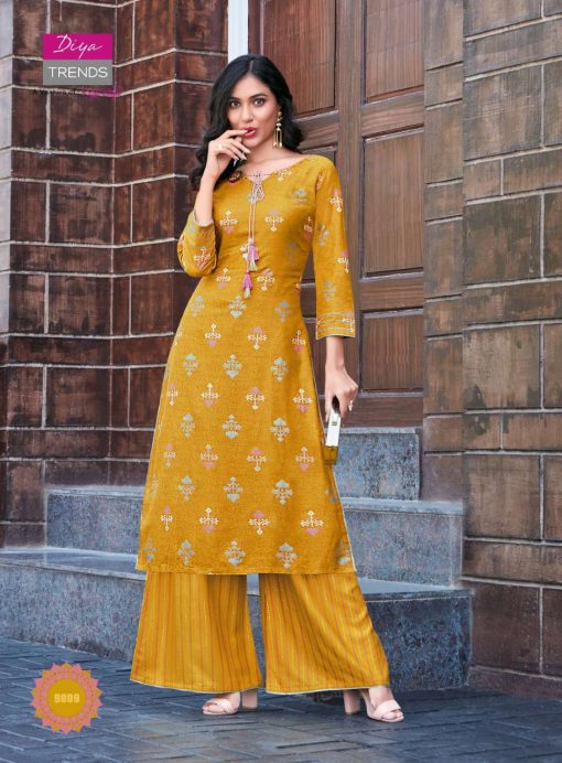 Diya Trends Bibas Vol 9 by Kajal Style Kurti with Palazzo Pant Wholesale Catalog 14 Pcs 12 510x692 - Diya Trends Biba’s Vol 9 by Kajal Style Kurti with Palazzo Pant Wholesale Catalog 14 Pcs