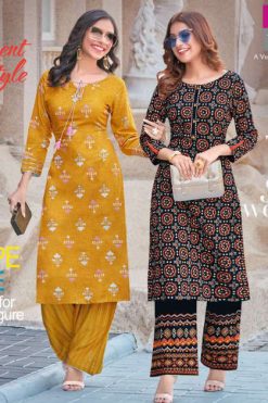 Diya Trends Biba’s Vol 9 by Kajal Style Kurti with Palazzo Pant Wholesale Catalog 14 Pcs