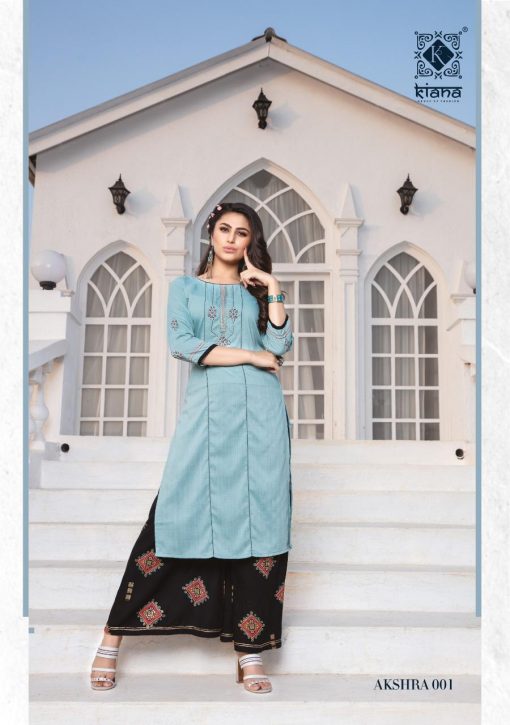 Kiana Akshra Kurti with Palazzo Sharara Pant Wholesale Catalog 8 Pcs 2 510x725 - Kiana Akshra Kurti with Palazzo Sharara Pant Wholesale Catalog 8 Pcs