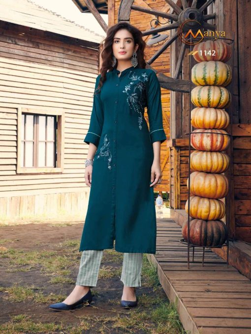 Manya Glory Kurti with Pant Wholesale Catalog 6 Pcs 1 510x680 - Manya Glory Kurti with Pant Wholesale Catalog 6 Pcs