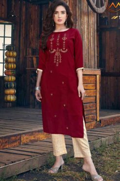 Manya Glory Kurti with Pant Wholesale Catalog 6 Pcs