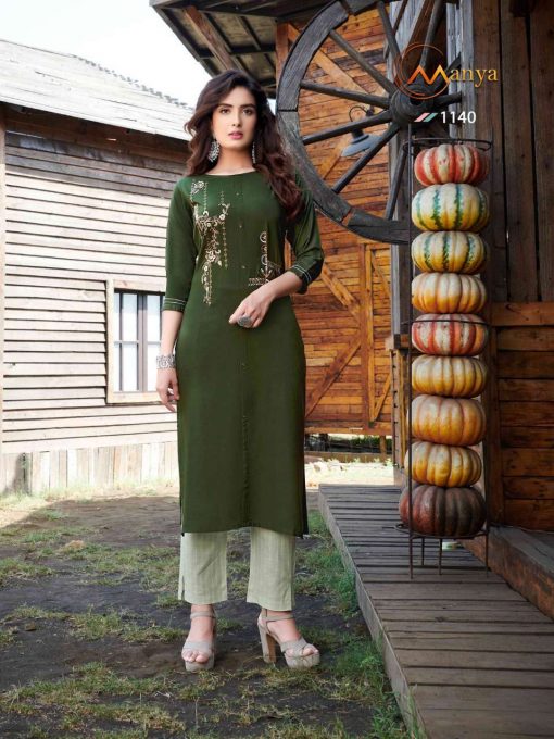 Manya Glory Kurti with Pant Wholesale Catalog 6 Pcs 3 510x680 - Manya Glory Kurti with Pant Wholesale Catalog 6 Pcs