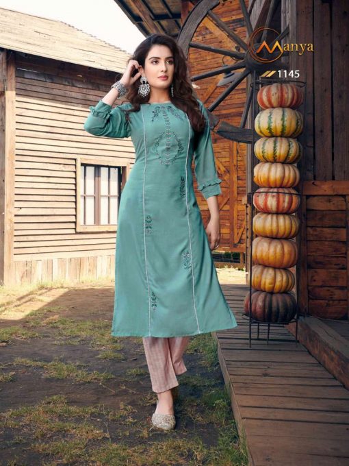 Manya Glory Kurti with Pant Wholesale Catalog 6 Pcs 4 510x680 - Manya Glory Kurti with Pant Wholesale Catalog 6 Pcs