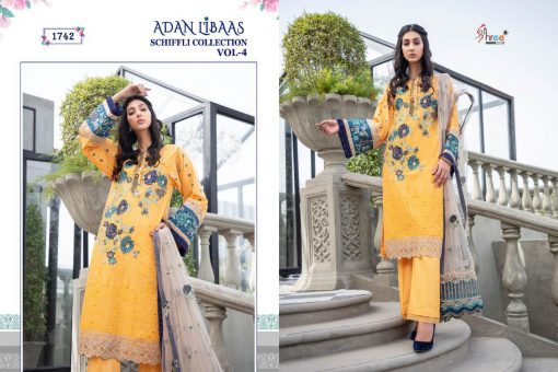 Shree Fabs Adan Libaas Schiffli Collection Vol 4 Salwar Suit Wholesale Catalog 4 Pcs 6 510x340 - Shree Fabs Adan Libaas Schiffli Collection Vol 4 Salwar Suit Wholesale Catalog 4 Pcs